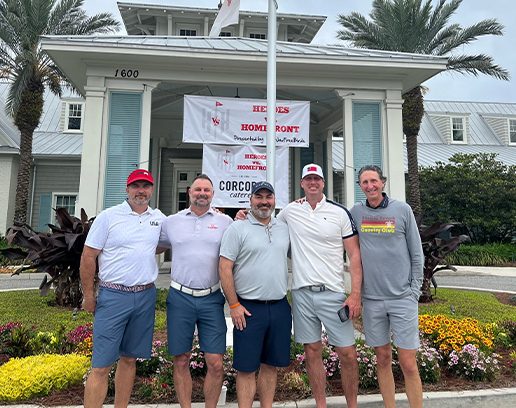 David with Derek and friends at country club